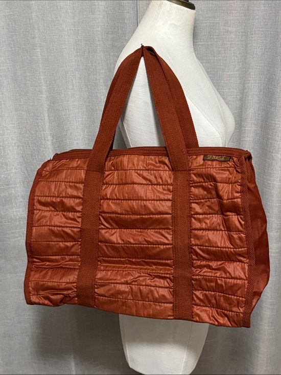 Spacesac Handbags - Vintage (70’s) Quilted Spacesac Duffle-Terra Cotta-GUC